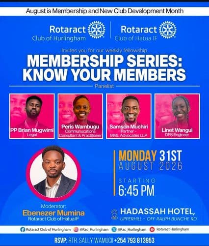 Membership Series: Know Your Members Aug 31 2026